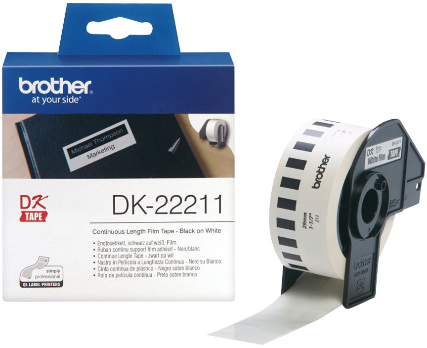 4977766628204 Brother DK-22211 Etiketter   (2,9 cm x 15,2 m) - Etiketter Computer & IT,Printere & Scannere,Printerpapir 14600005550 0