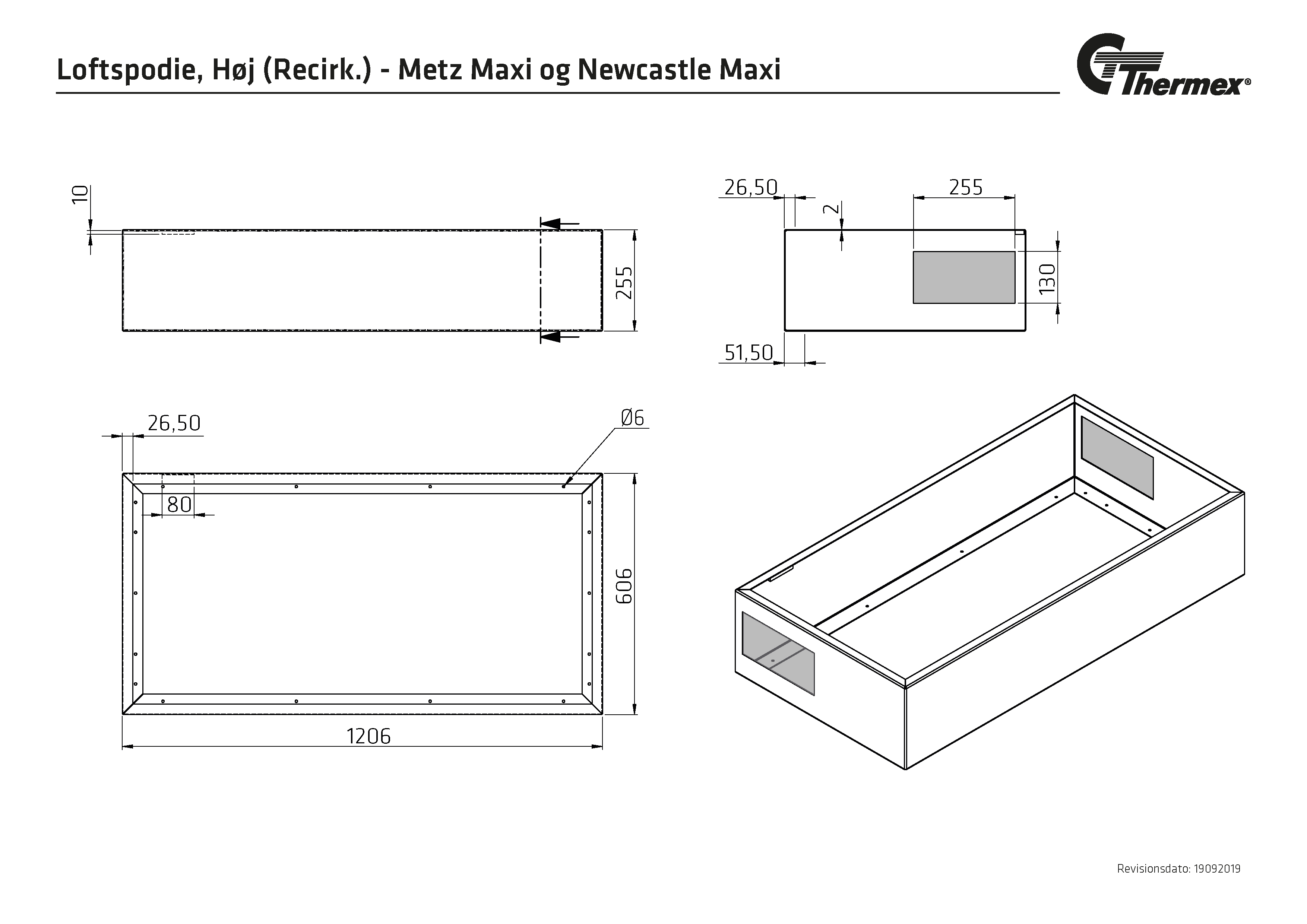 Thermex 500.00.3050.0 Loftspodie