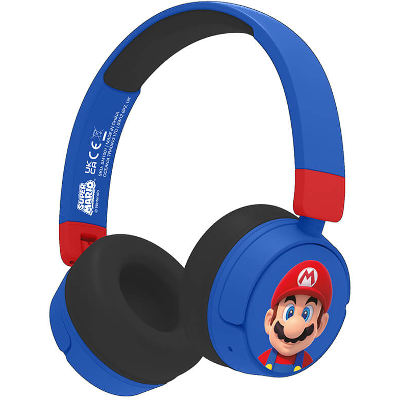 5055371625753 OTL SUPER MARIO Headphone On-Ear, Kids Wireless 85/95dB - Bø TV & HIFI,Hovedtelefoner,Børne hovedtelefoner 15000002090 SM1001
