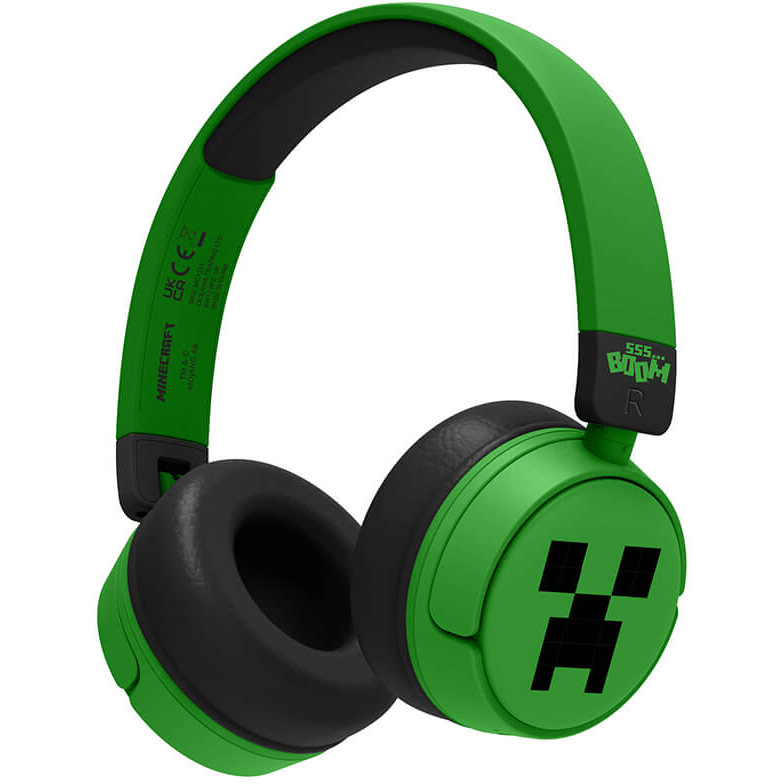 5055371629126 OTL MINECRAFT Headphone On-Ear, Wireless 85dB/95dB Sharing A TV & HIFI,Hovedtelefoner,Børne hovedtelefoner 15000002100 MC1231