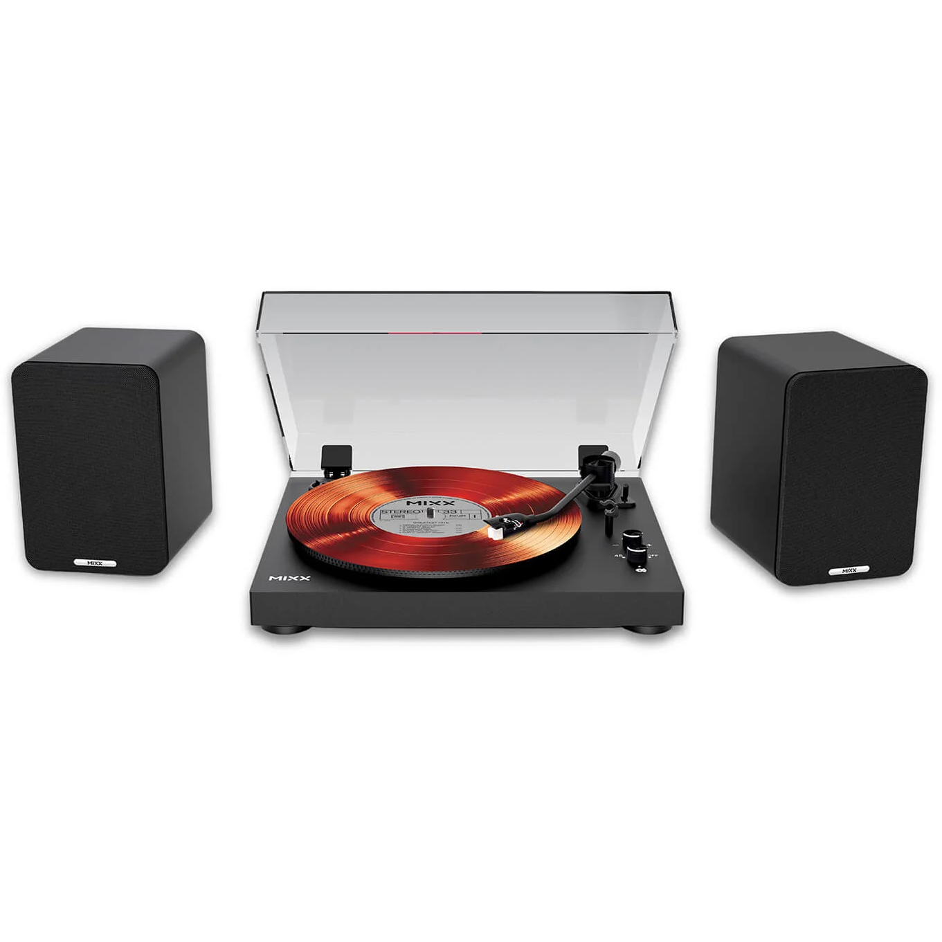 5060666504880 MIXX MAS-05-BK-488 pladespiller system 5 inkl. højttalere, s TV & HIFI,HIFI,Pladespillere 15000003880 MAS-05-BK-488