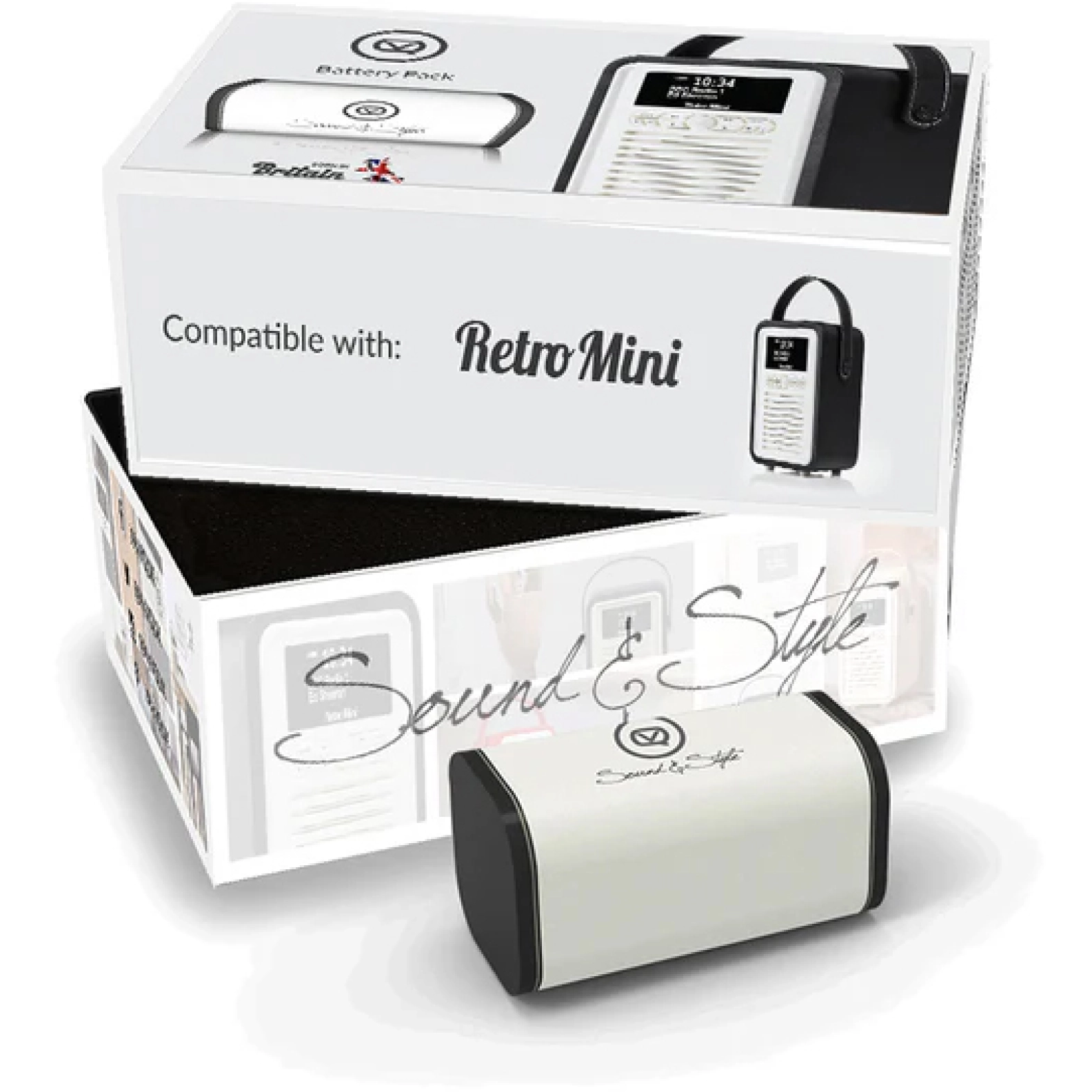 5060706039952 VQ-batteripakke VQ-LB5000 til Retro Mini TV & HIFI,Lyd,Tilbehør lyd 27900000530 VQ-LB5000