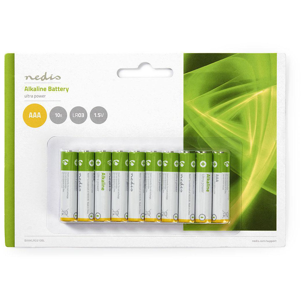 5412810266838 Nedis Batteri AAA | 1.5 V | 10 stk, 113962 Hus & Have,Smart Home,Diverse 2190001017