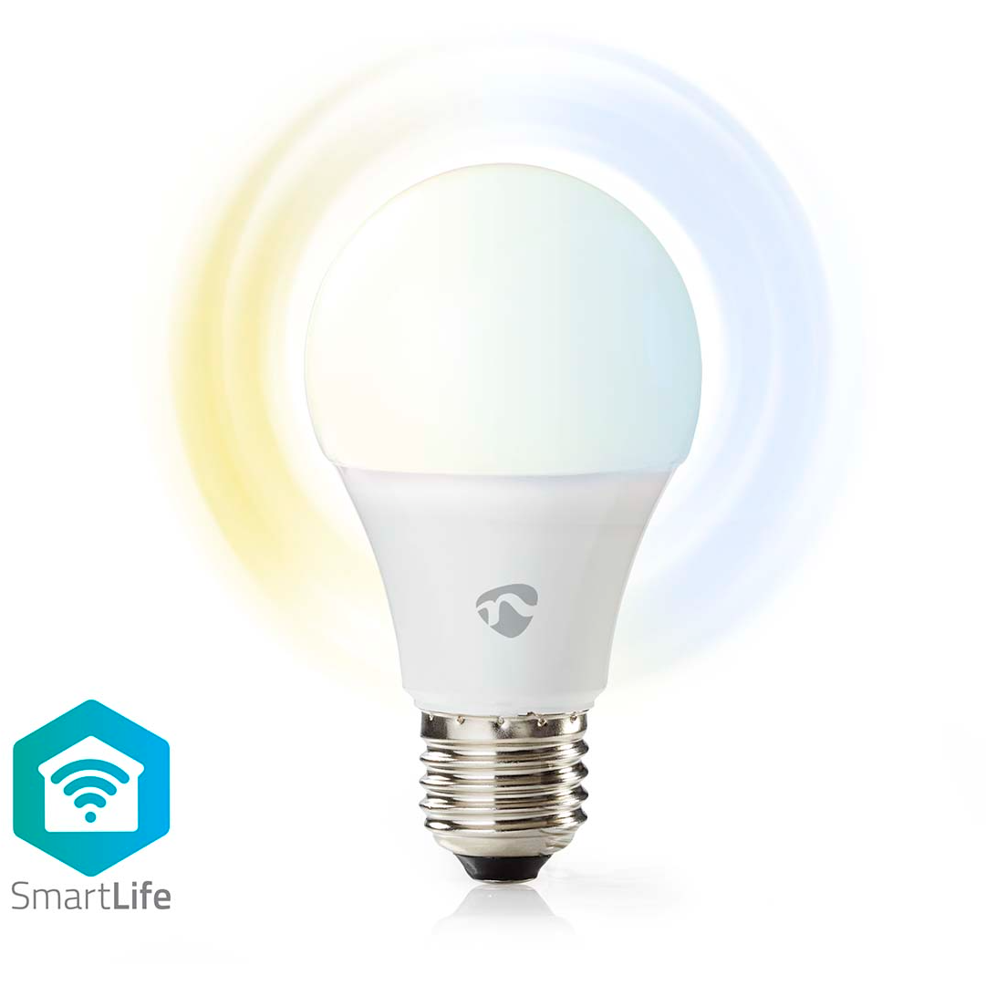 5412810335442 Nedis SmartLife WiFi E27 9W hvid farve - Lyskilde Hus & Have,Smart Home,Smart belysning 2190002101 WIFILRW10E27