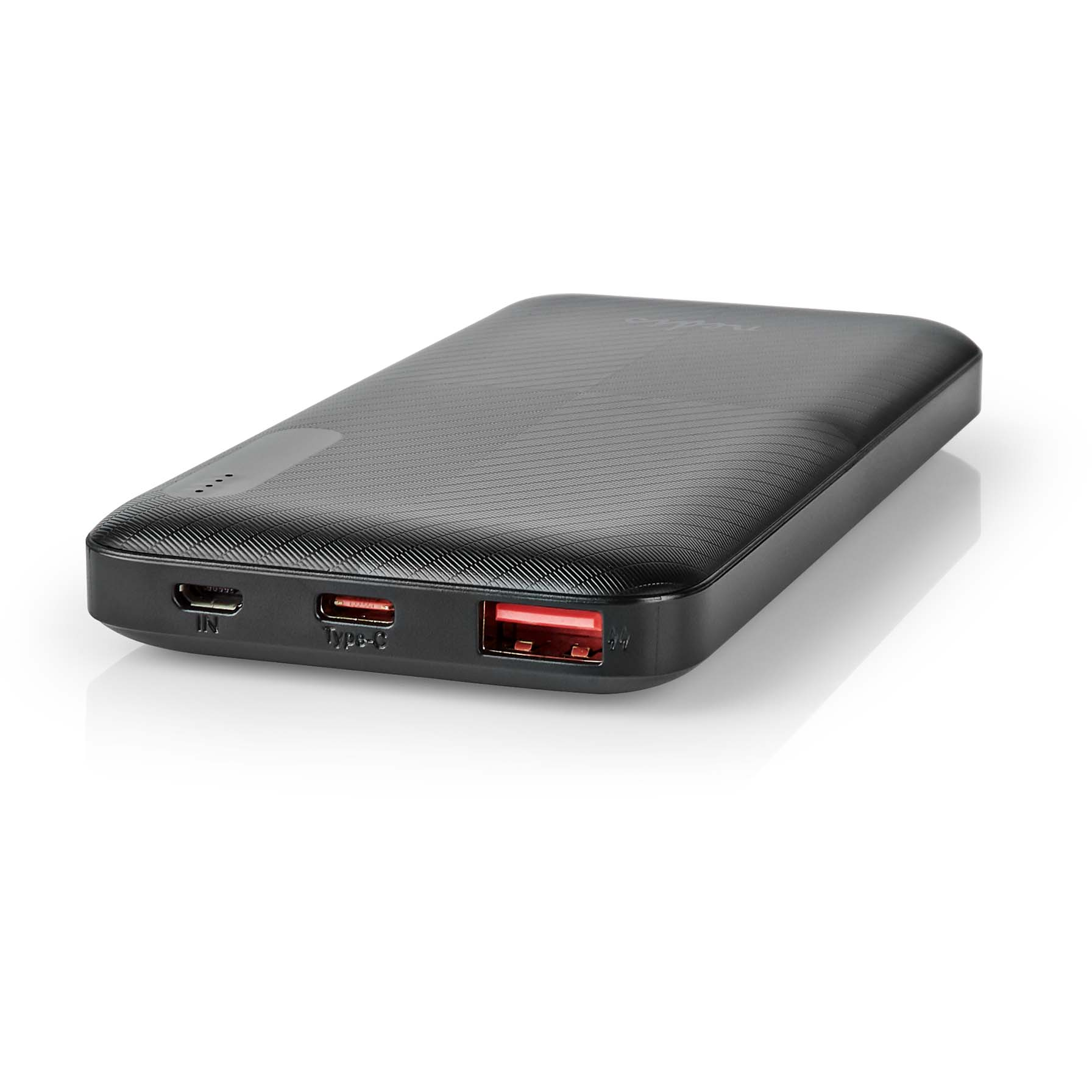 5412810401734 Nedis UPBKPD10000BK 10.000 mAh - Powerbank Telefon & GPS,Tilbehør mobiltelefoner,Oplader til mobiltelefoner 2190013199 UPBKPD10000BK