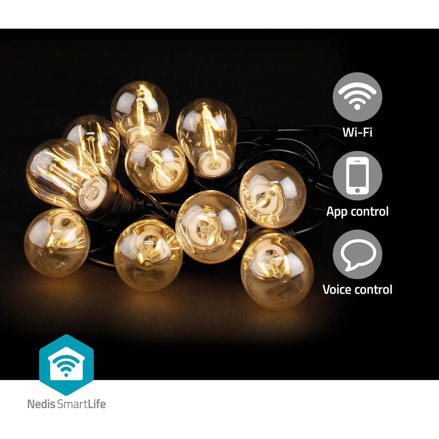 5412810417339 Nedis SmartLife 10L - Lyskæde Hus & Have,Smart Home,Smart belysning 2190006431 126336