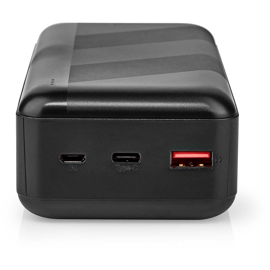 5412810443901 Nedis Powerbank 32000 mAh Telefon & GPS,Tilbehør mobiltelefoner,Oplader til mobiltelefoner 2190006438 UPBK65W30000BK