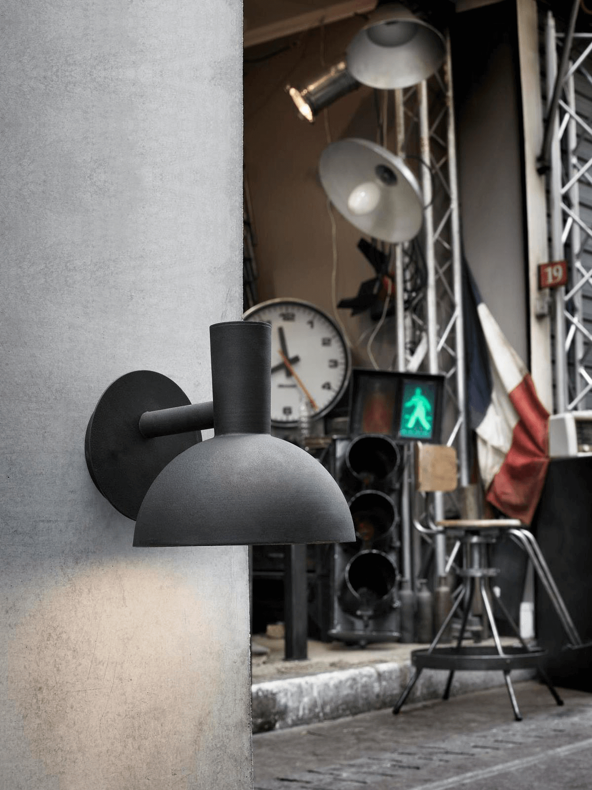 5701581280175 Nordlux Arki sort - Væglampe Lamper,Udendørs- lamper,Udendørslamper 87100000160 Arki sort