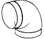 5703347802034 Thermex 854.50.6901.9 Bøjning 90 gr ø150 - Tilbehør til emhæ Hvidevarer,Tilbehør,Tilbehør emhætter 9978873632 854.50.6901.9
