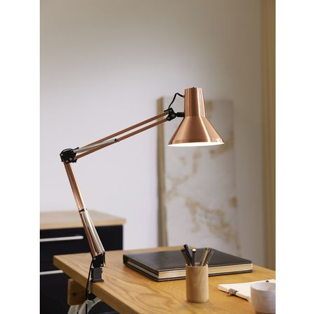 5703701201022 Nielsen Light Jensen børstet messing 201068 - Arkitektlampe Lamper,Bordlamper,Skrivebordslamper 80900008950 201068