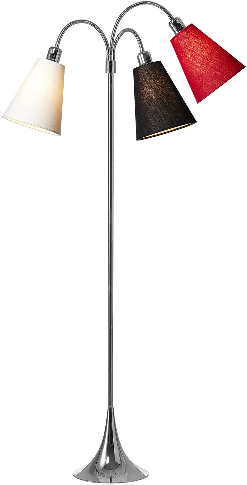 5703701341766 Nielsen Light Trafik krom 341766 - Gulvlampe Lamper,Gulvlamper,Gulvlamper 80900008320 Trafik krom 341766