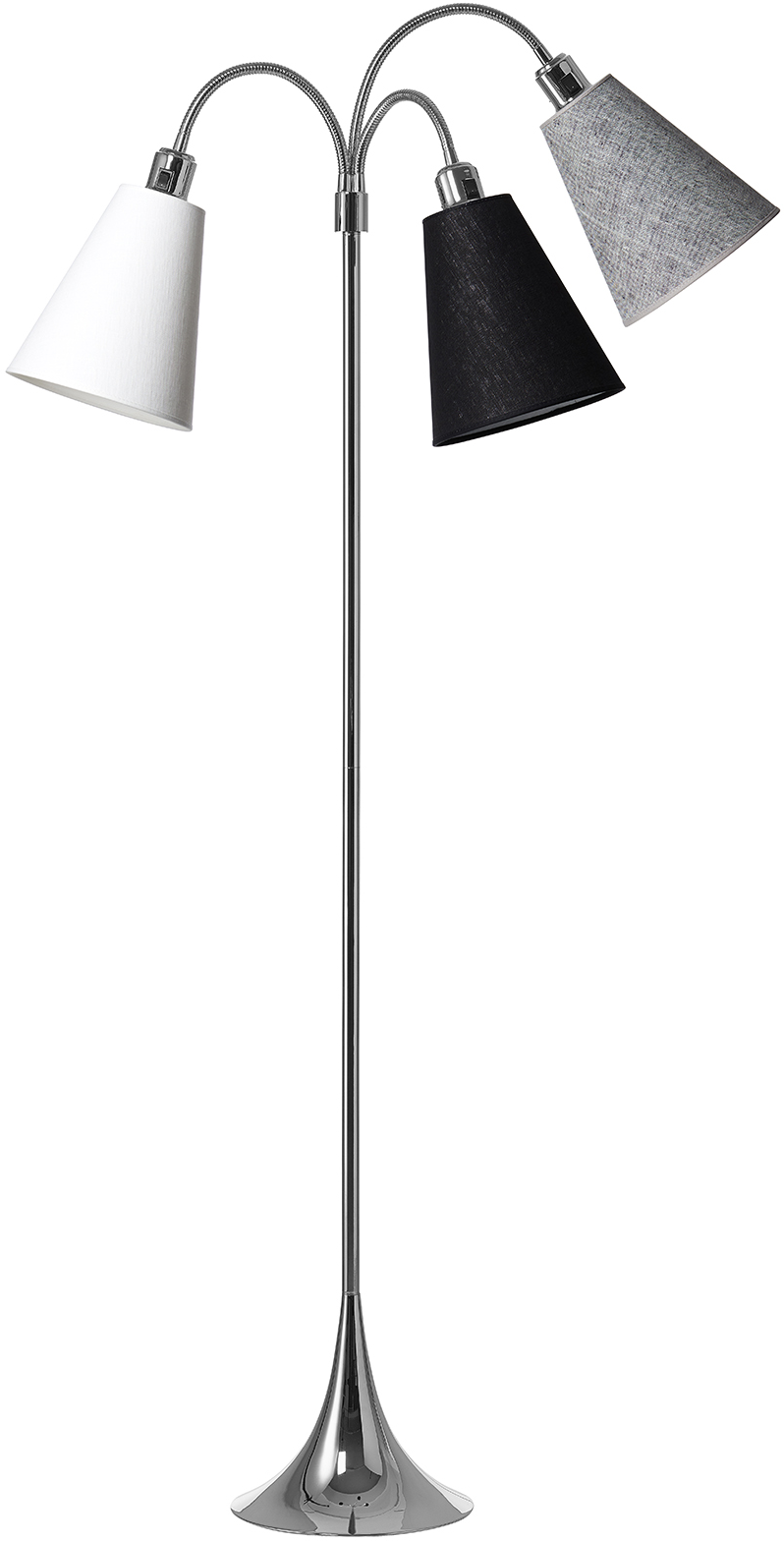 5703701341773 Nielsen Light Trafik krom 341773 - Gulvlampe Lamper,Gulvlamper,Gulvlamper 80900008330 Trafik krom 341773