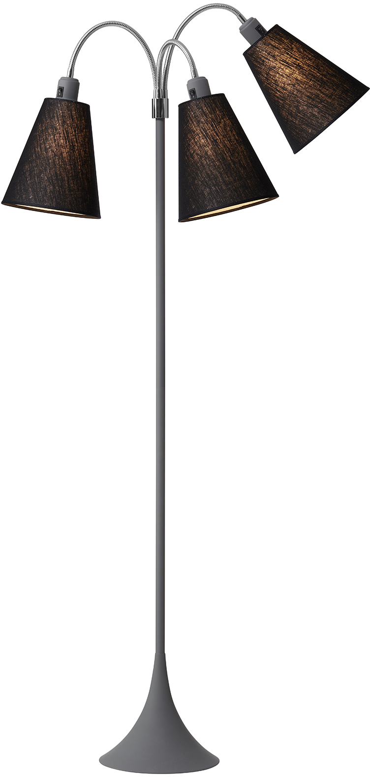 5703701345306 Nielsen Light Trafik grå 345306 - Gulvlampe Lamper,Gulvlamper,Gulvlamper 80900008580 Trafik grå 345306