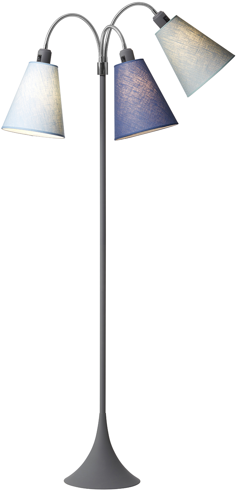 5703701345757 Nielsen Light Trafik grå 345757 - Gulvlampe Lamper,Gulvlamper,Gulvlamper 80900008620 Trafik grå 345757