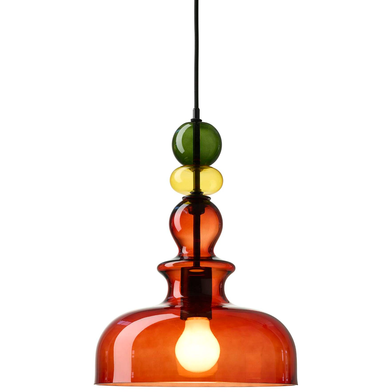 5703701464427 Nielsen Light Freja Ø30 champagne-gul-grøn pendel Lamper,Pendler-/ Hængelamper,Pendler/Hængelamper 80900009500 Freja