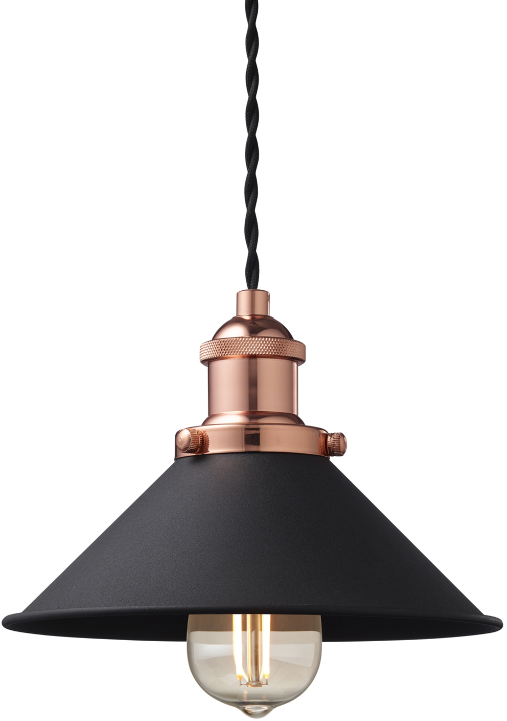 5703701464700 Nielsen Light Neksø sort/kobber - Pendel Lamper,Pendler-/ Hængelamper,Pendler/Hængelamper 80900003210 Neksø sort/kobber