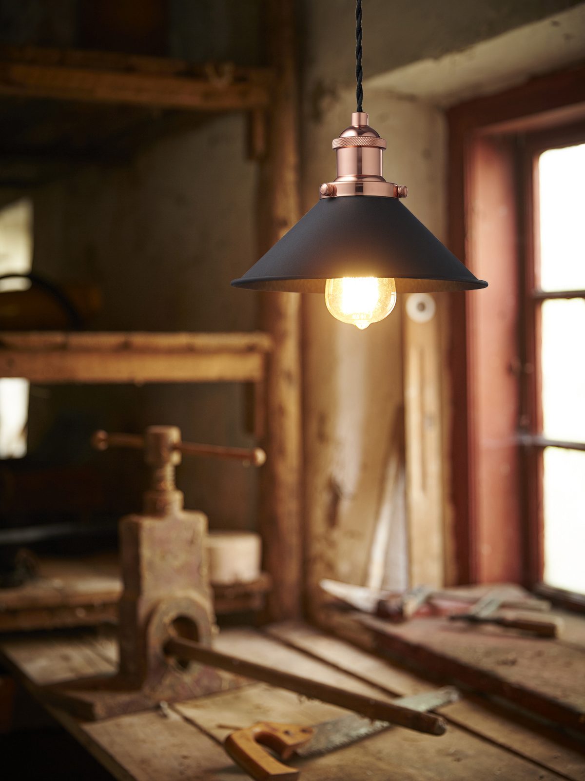 5703701464700 Nielsen Light Neksø sort/kobber - Pendel Lamper,Pendler-/ Hængelamper,Pendler/Hængelamper 80900003210 Neksø sort/kobber