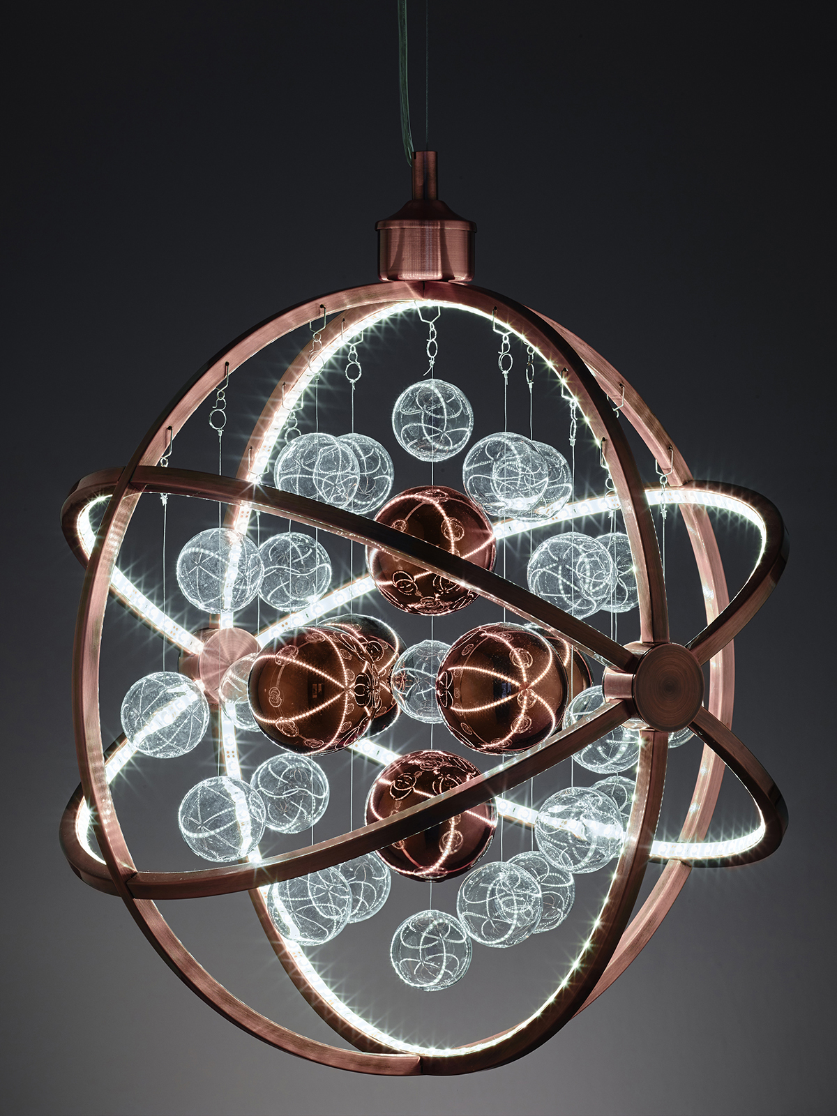 5703701478134 Nielsen Light Galaxy kobber 478134 - Pendel Lamper,Pendler-/ Hængelamper,Pendler/Hængelamper 80900005300 Galaxy kobber 478134