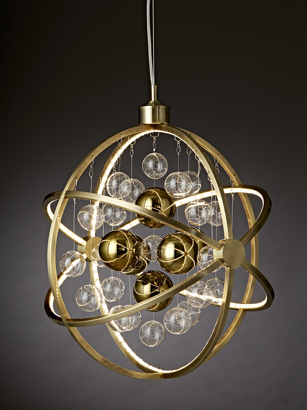 5703701478141 Nielsen Light Galaxy antik messing 478141 - Pendel Lamper,Pendler-/ Hængelamper,Pendler/Hængelamper 80900005310 Galaxy antik messing 478141