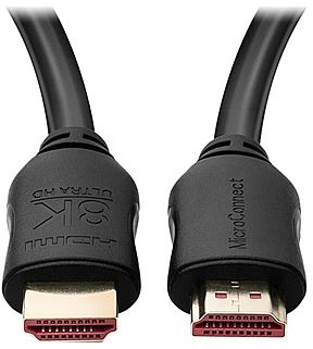 5704174269076 MicroConnect 8K HDMI 2.1 kabel 1,5 meter TV & HIFI,Kabler,HDMI/DVI-kabler 2190002621 MC-HDM19191.5V2.1