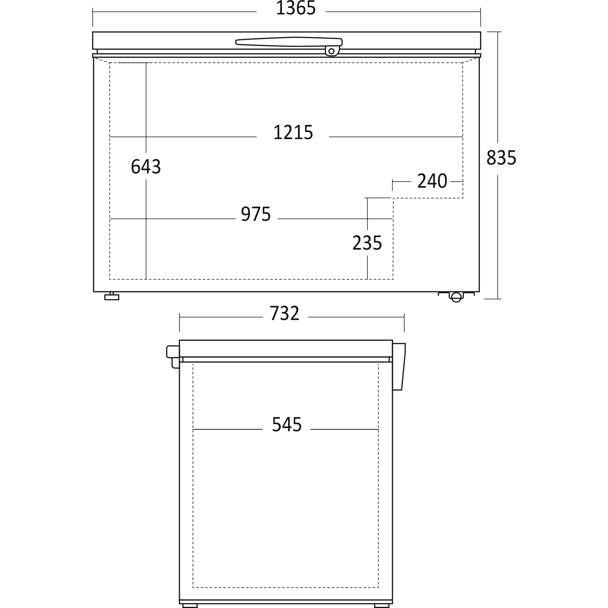 Scandomestic CF400WE - Fryseboks