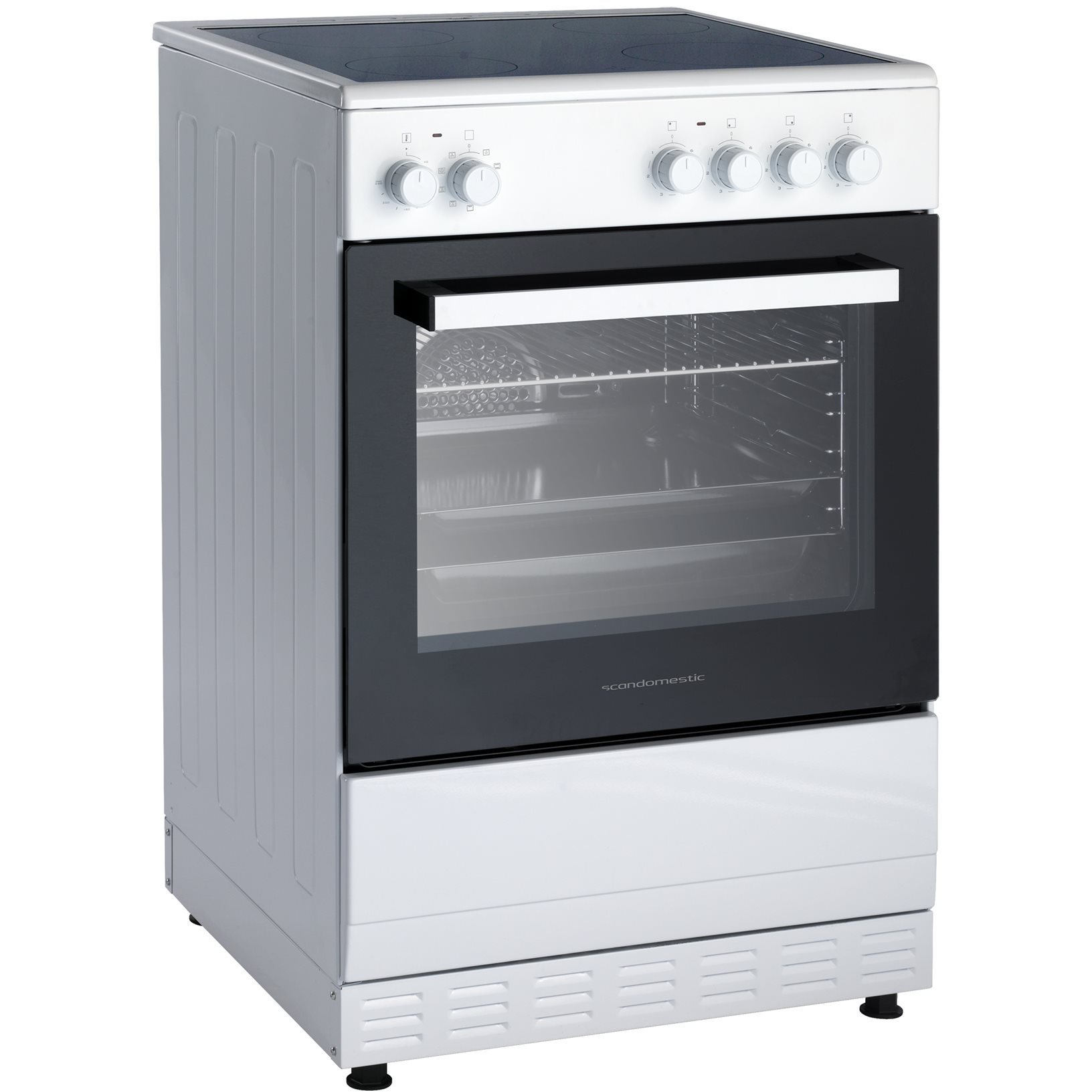 5704704019874 Scandomestic FCC800W - Glaskeramisk komfur Hvidevarer,Komfurer,Glaskeramiske komfurer 8300004870 FCC800W