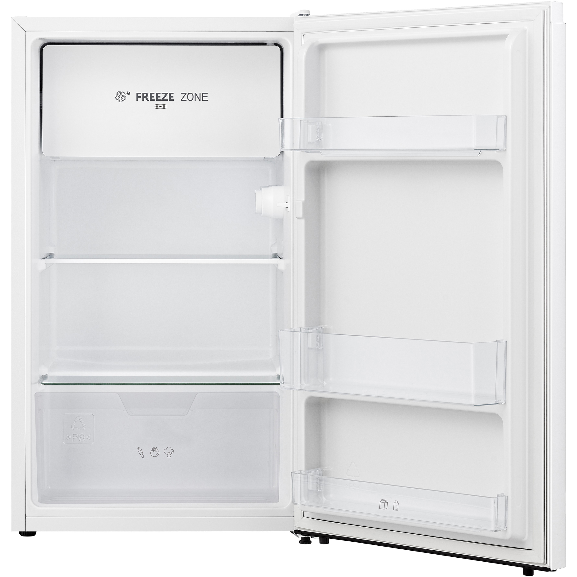 Scandomestic SKB82WE - Fritstående køleskab med fryseboks