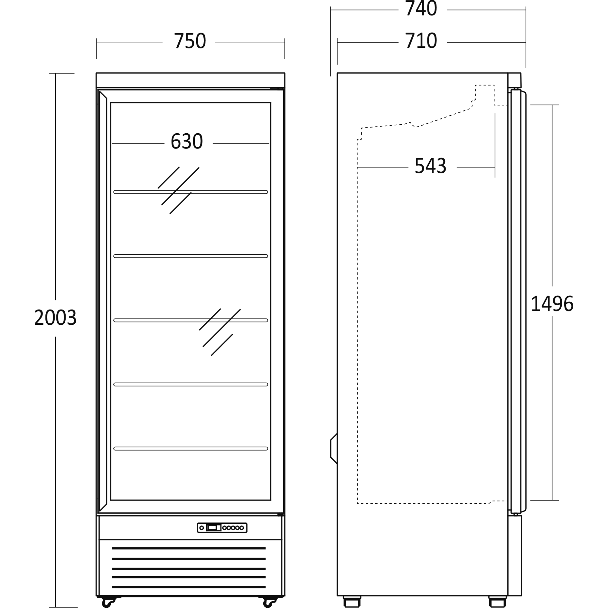 Scandomestic DC614BB - Displaykøler