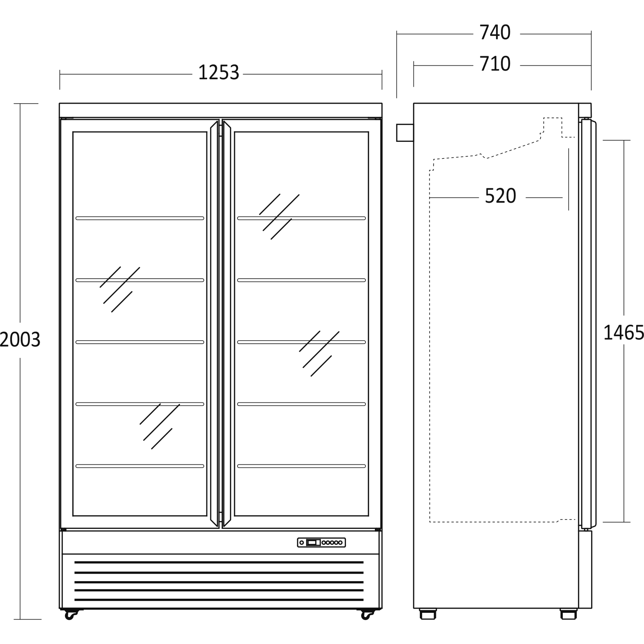 Scandomestic DC1080BB - Displaykøler