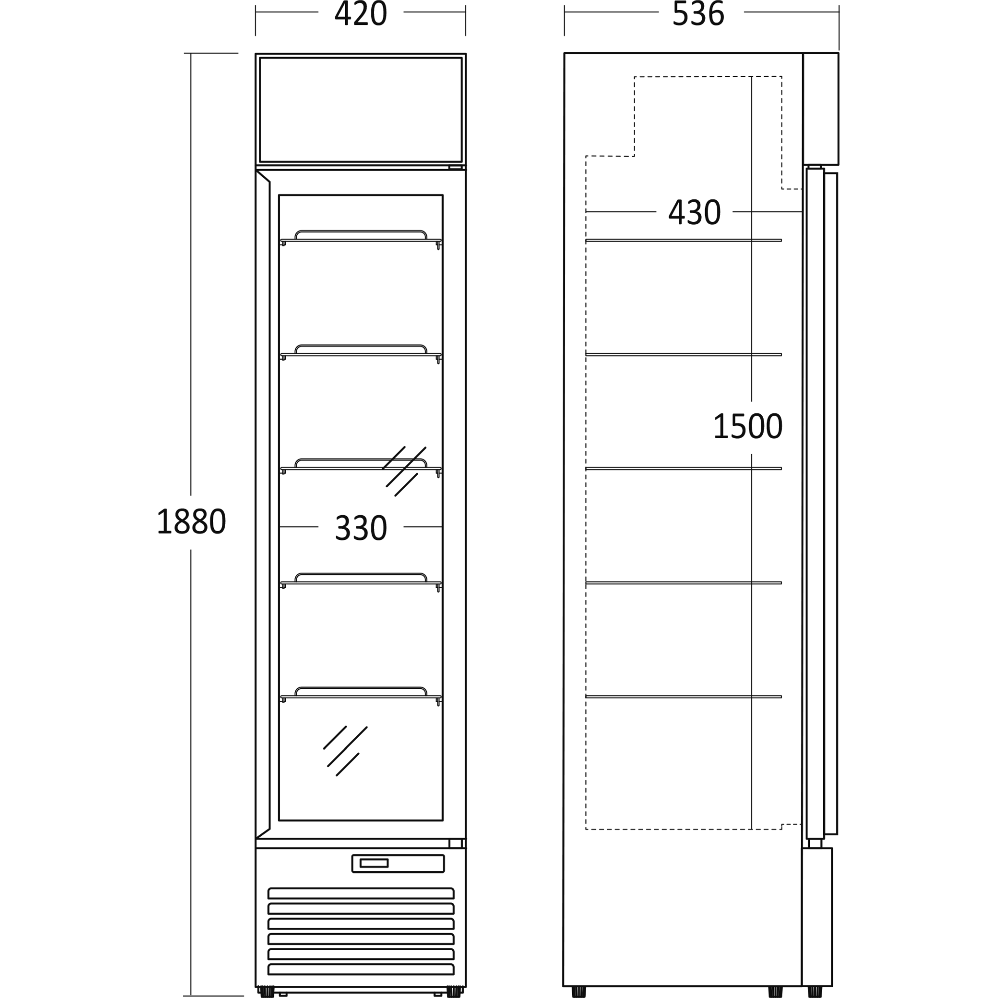 5704704022829 Scandomestic DCC159BD displaykøleskab Hvidevarer,Industri,Køleskabe 8300006050 DCC159BD