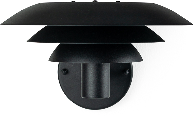 5704709010258 Dyberg Larsen DL25 matsort/stål 1025 - Udendørslampe Lamper,Udendørs- lamper,Udendørslamper 89200001640 DL25 matsort/stål 1025