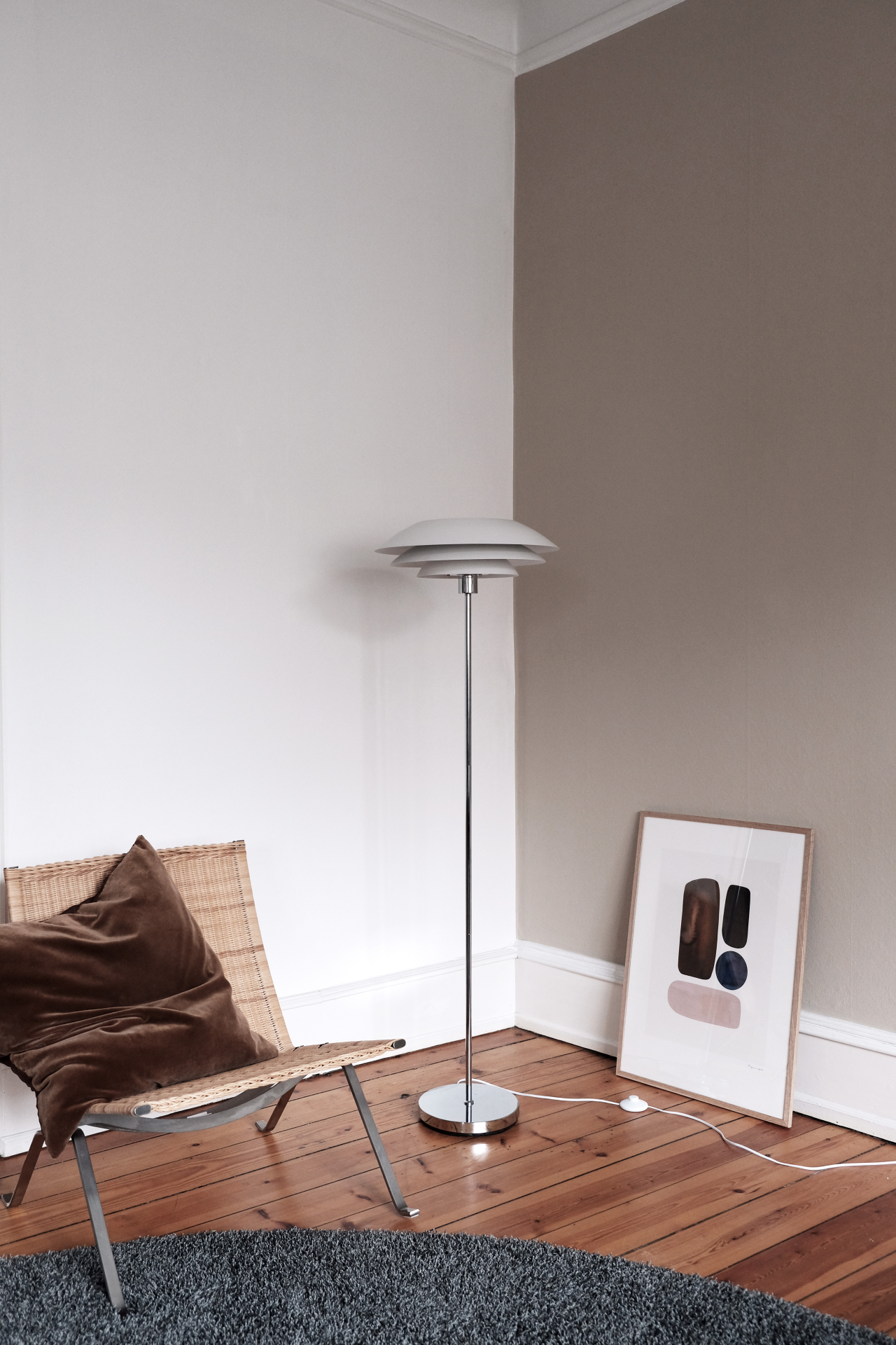 5704709070733 Dyberg Larsen DL45 mat hvid 7073 - Gulvlampe Lamper,Gulvlamper,Gulvlamper 89200001870 DL45 mat hvid 7073