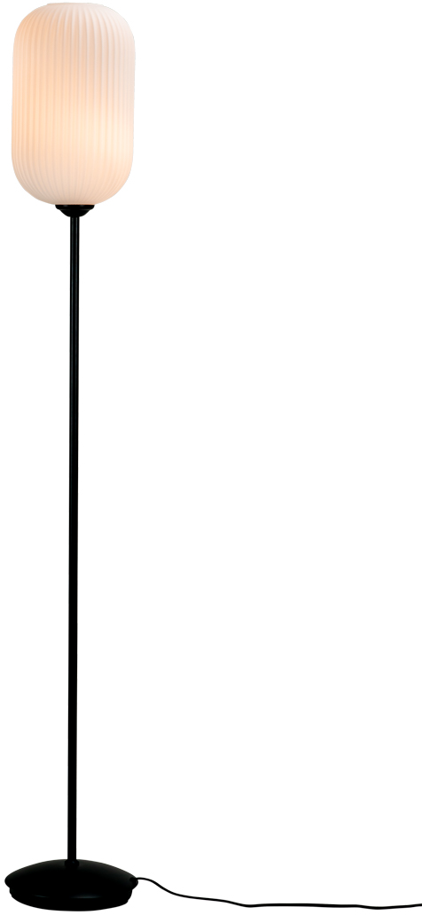 5704709071044 Dyberg Larsen Riflet opal gulvlampe - Gulvlampe Lamper,Gulvlamper,Gulvlamper 89200001730 Riflet