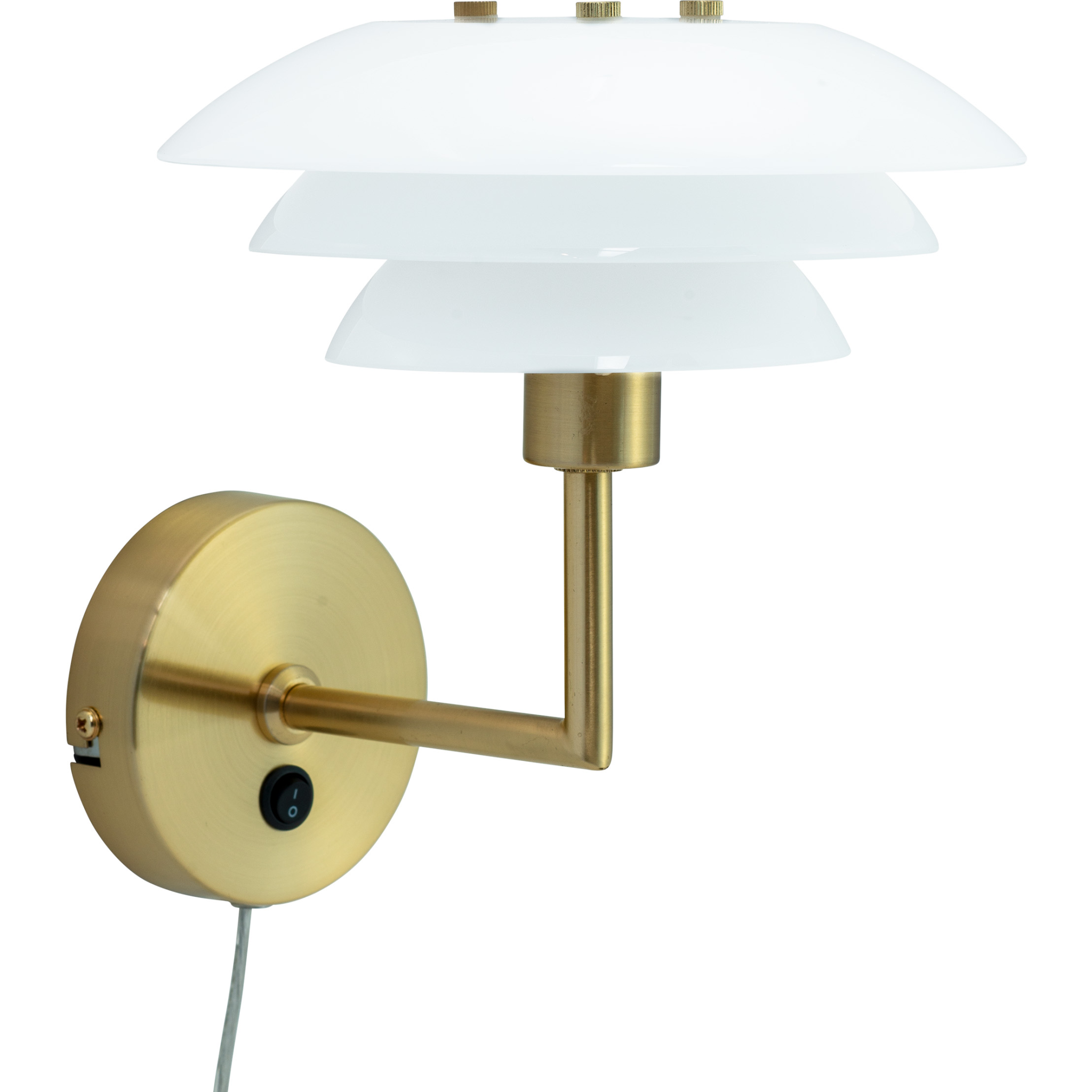 5704709082095 Dyberg Larsen DL20 opal/messing - Væglampe Lamper,Væglamper,Væglamper 89200004970 DL20 opal/messing