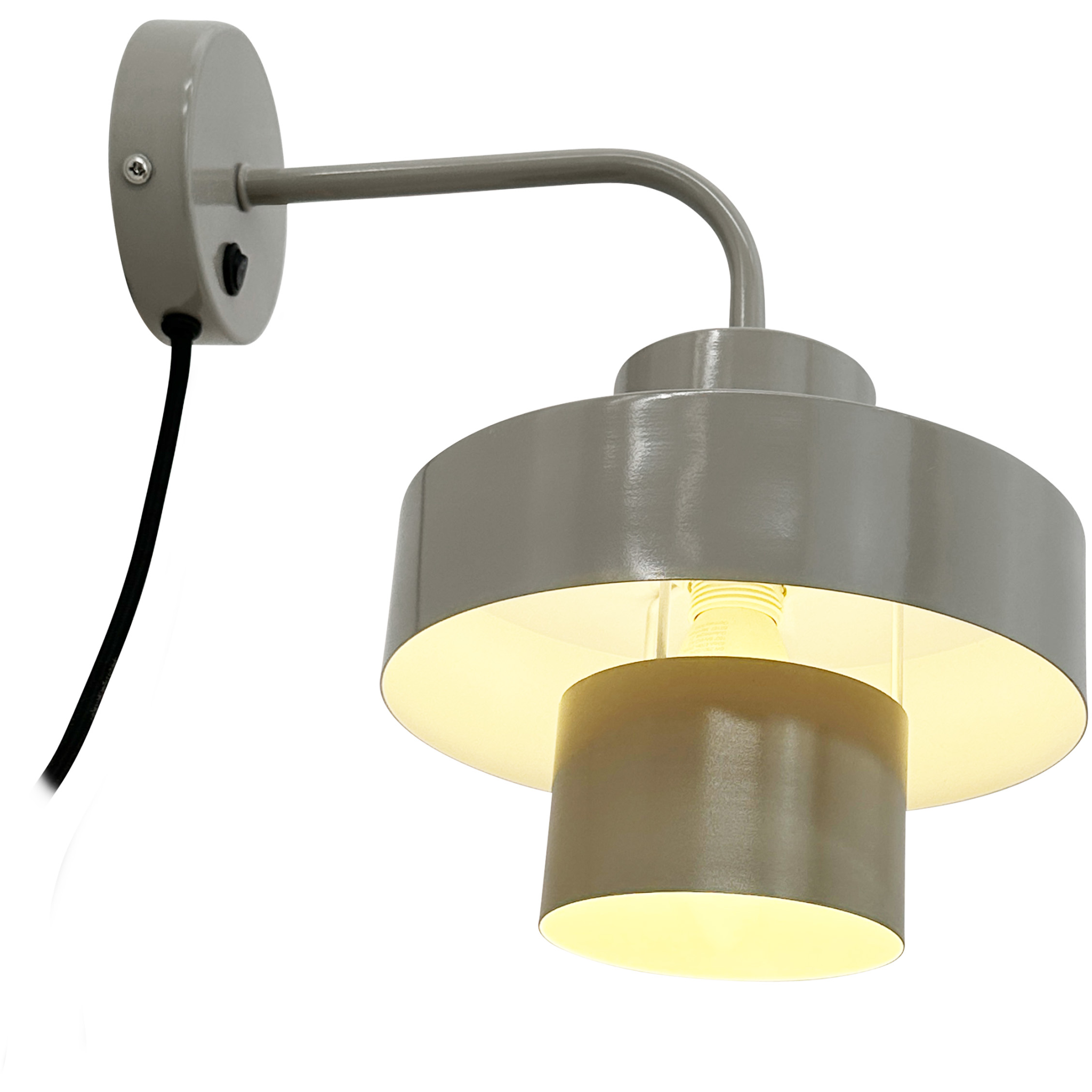 5704709091288 Dyberg Larsen Stoke grå væglampe Lamper,Væglamper,Væglamper 89200006490 9128