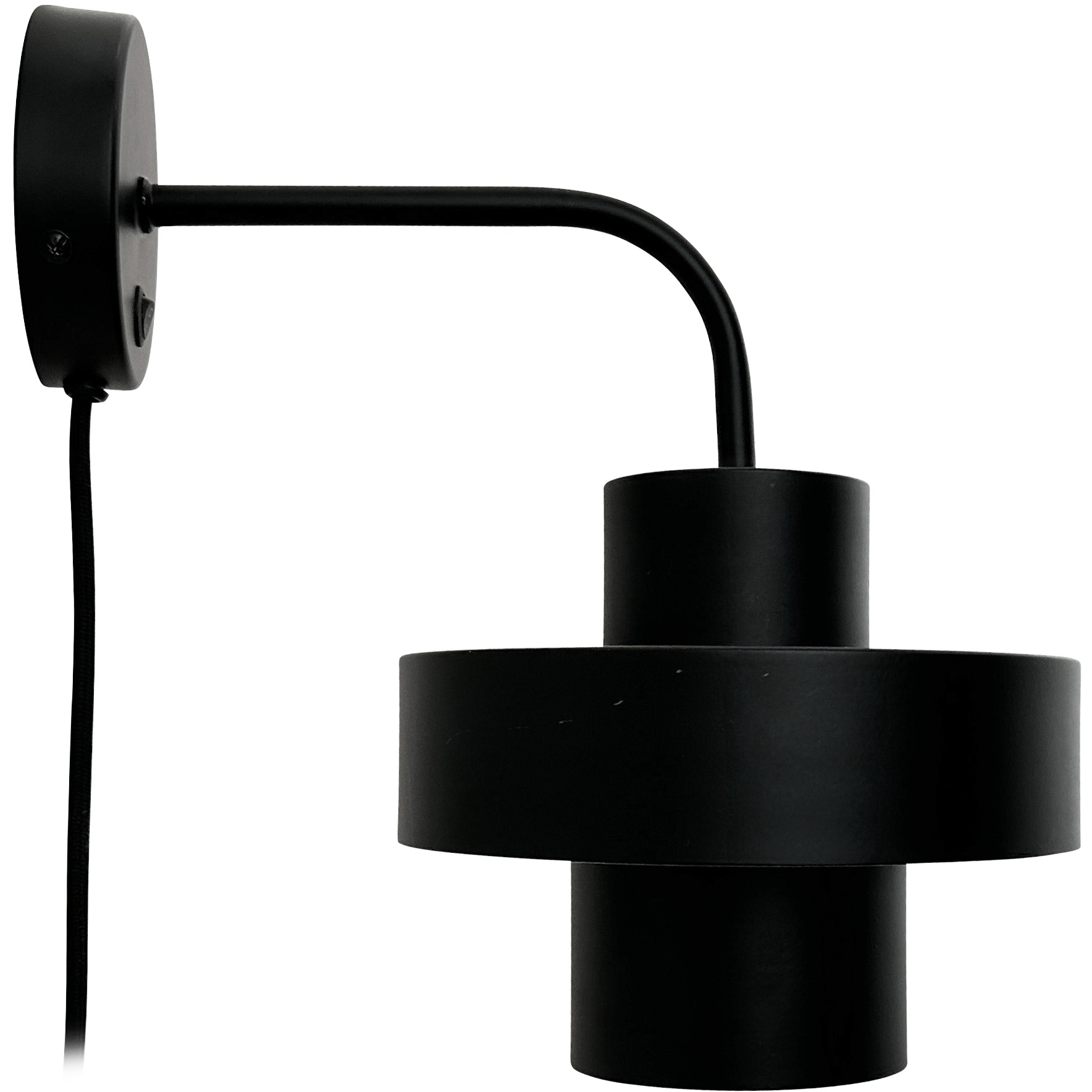 5704709091301 Dyberg Larsen Stoke mat sort væglampe Lamper,Væglamper,Væglamper 89200006460 9130