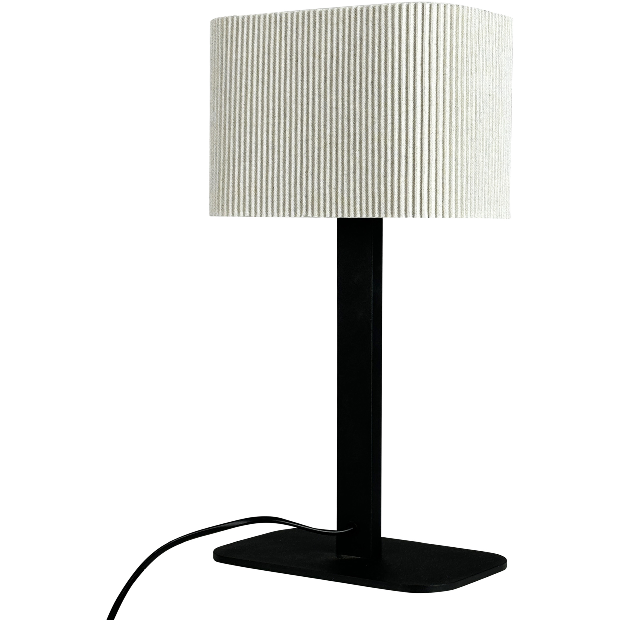 5704709091394 Dyberg Larsen Calix oval stof skærm bordlampe Lamper,Bordlamper,Bordlamper 89200006930 9139