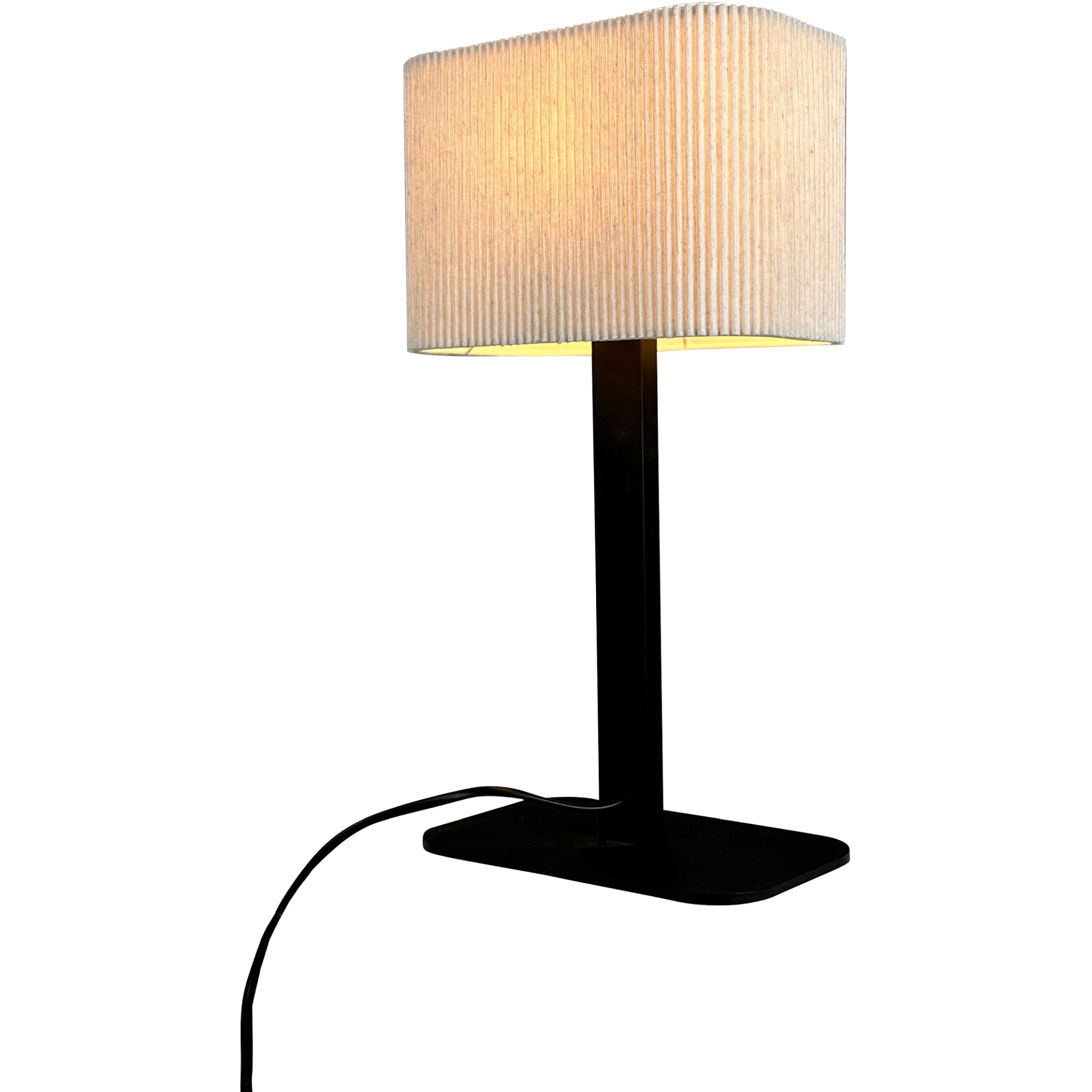 5704709091394 Dyberg Larsen Calix oval stof skærm bordlampe Lamper,Bordlamper,Bordlamper 89200006930 9139