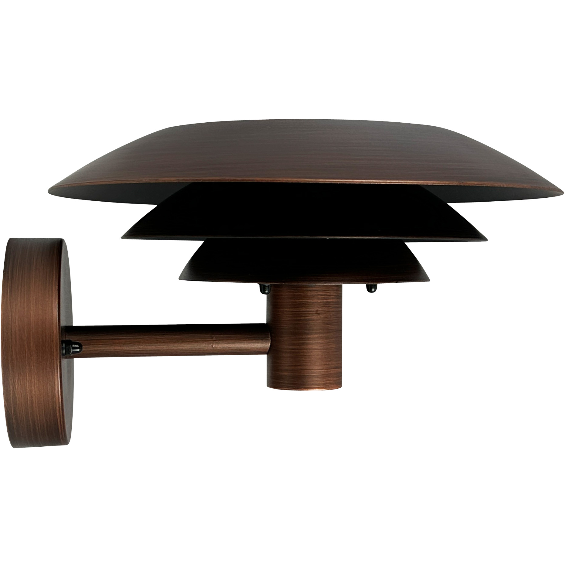 5704709092551 Dyberg Larsen DL25 antik børstet kobber væglampe Lamper,Udendørs- lamper,Udendørslamper 89200006780 9255