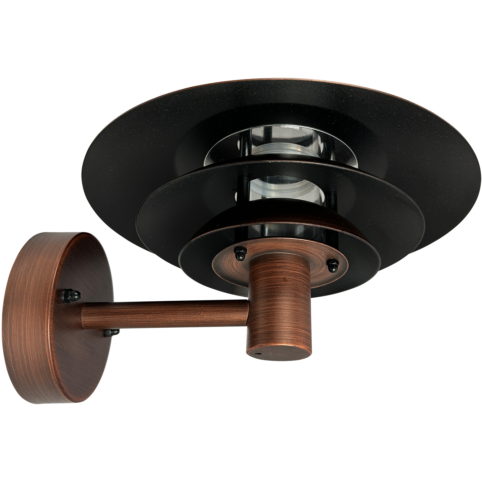 5704709092551 Dyberg Larsen DL25 antik børstet kobber væglampe Lamper,Udendørs- lamper,Udendørslamper 89200006780 9255