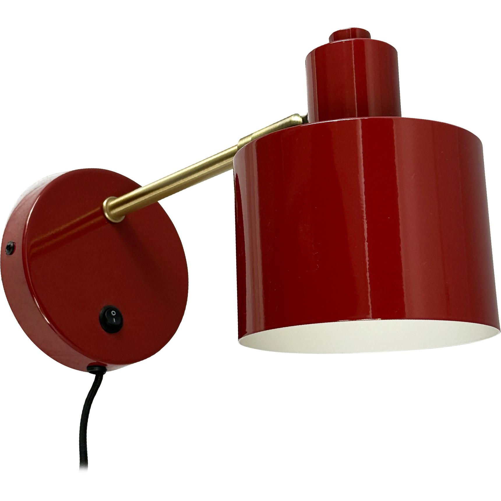 5704709092599 Dyberg Larsen Ocean mørkerød/messing væglampe Lamper,Væglamper,Væglamper 89200008080 Ocean