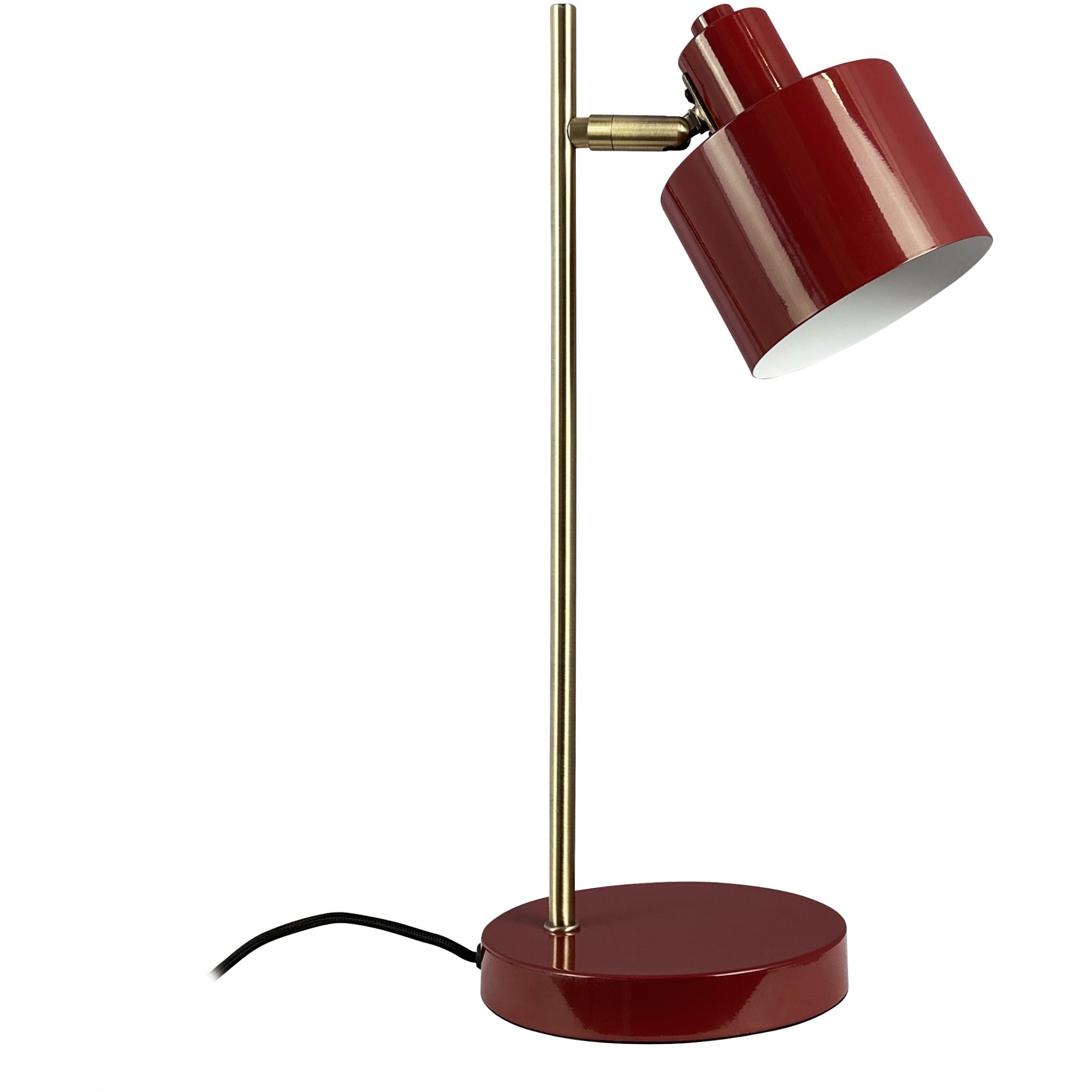 5704709092605 Dyberg Larsen Ocean mørkerød/messing bordlampe Lamper,Bordlamper,Bordlamper 89200008070 Ocean