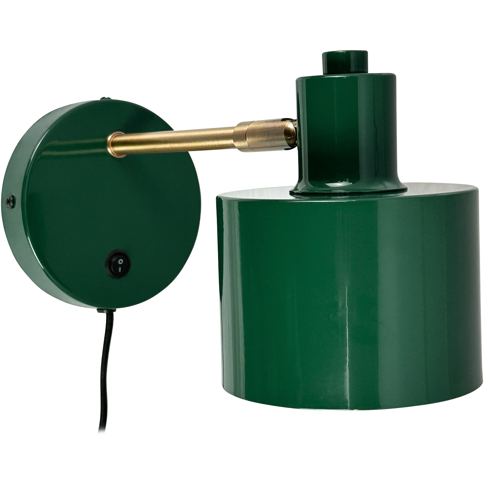 5704709092629 Dyberg Larsen Ocean mørkegrøn/messing væglampe Lamper,Væglamper,Væglamper 89200008050 Ocean