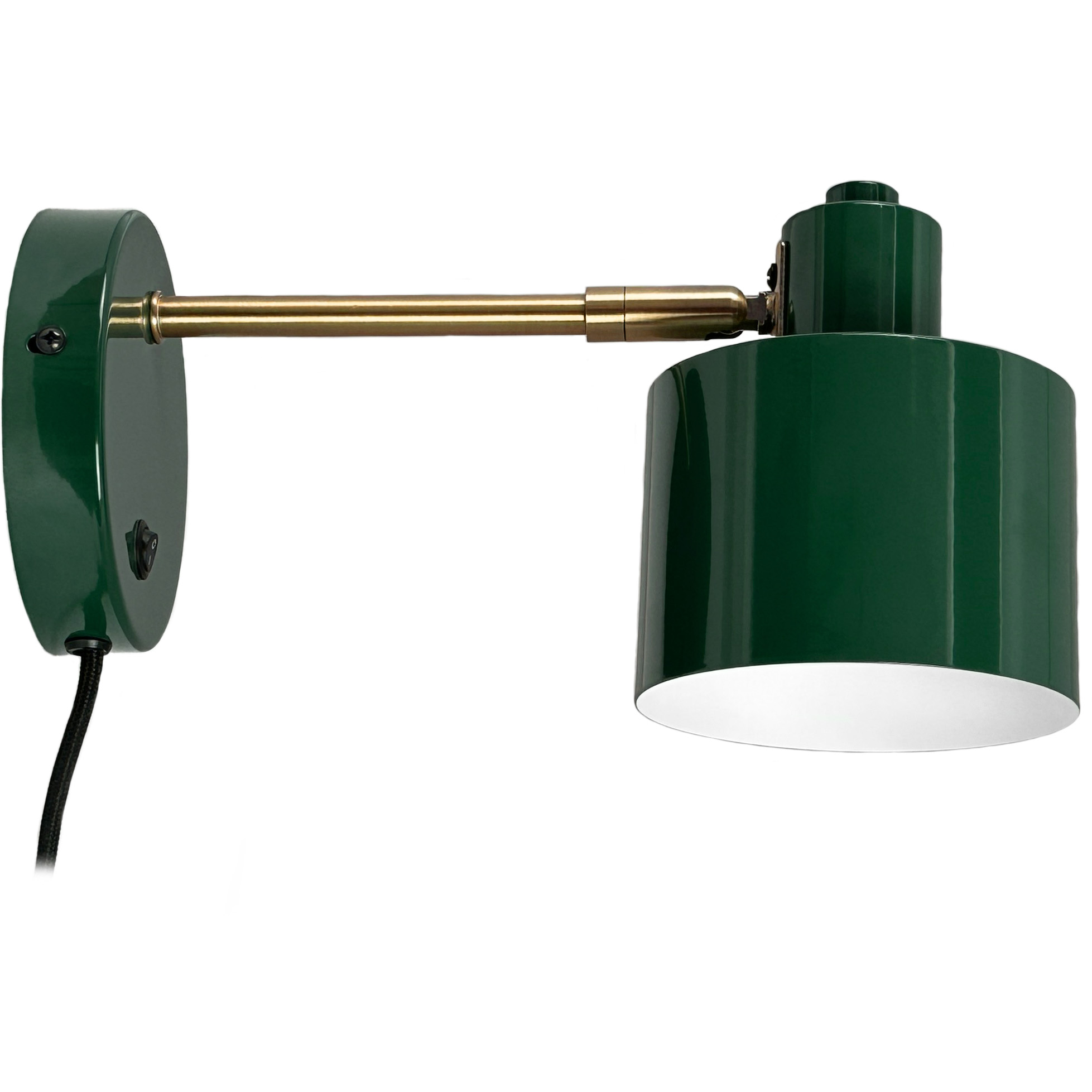 5704709092629 Dyberg Larsen Ocean mørkegrøn/messing væglampe Lamper,Væglamper,Væglamper 89200008050 Ocean