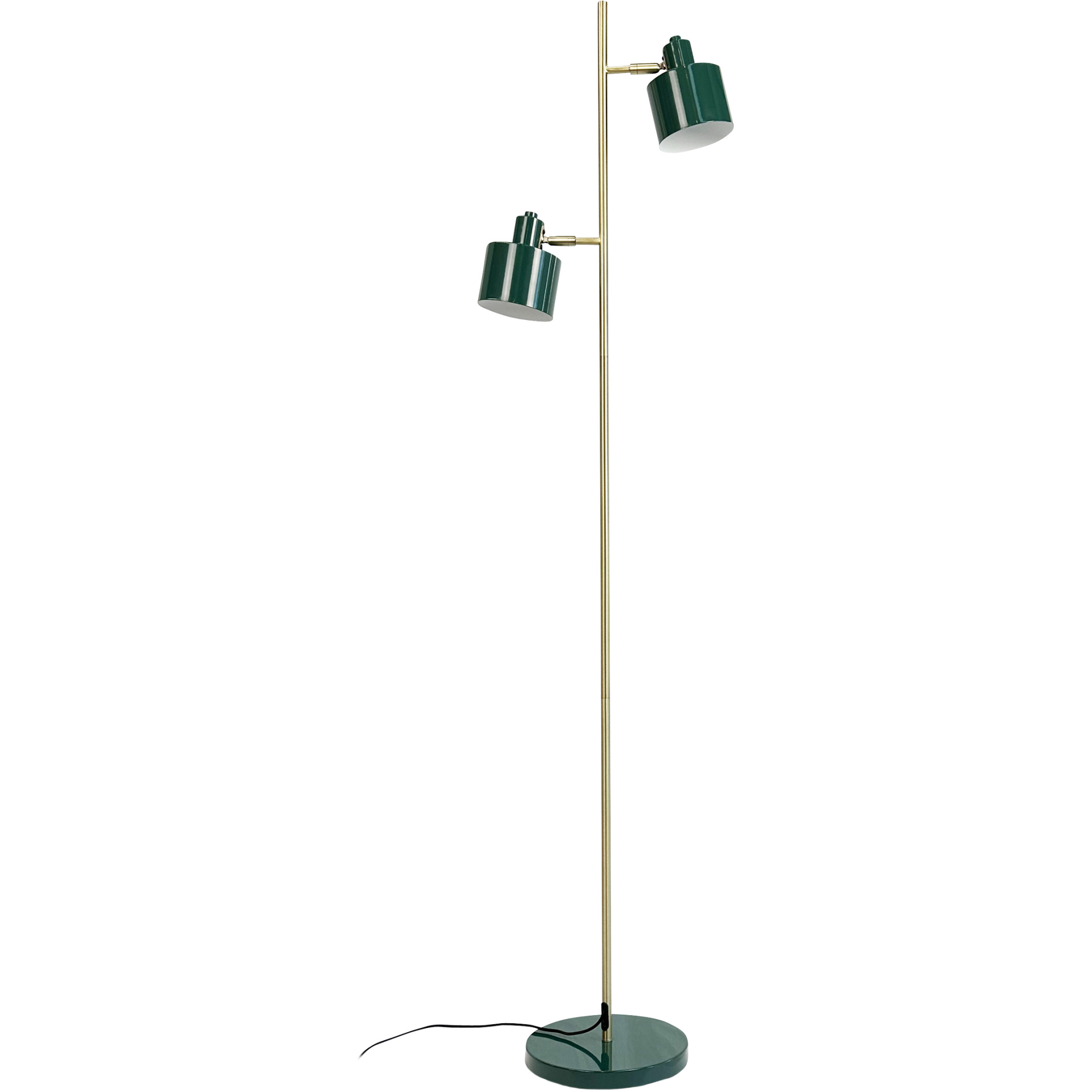 5704709092643 Dyberg Larsen Ocean mørkegrøn/messing gulvlampe Lamper,Gulvlamper,Gulvlamper 89200008030 Ocean