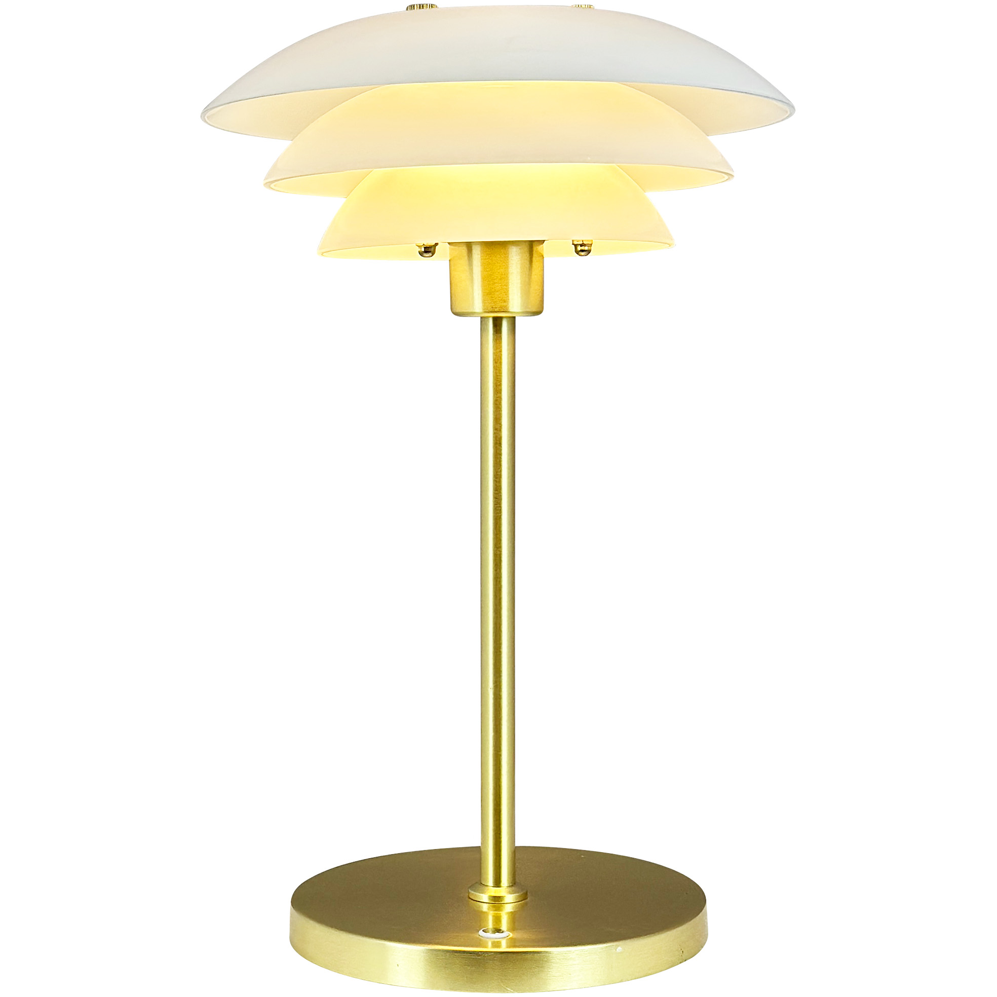 5704709094586 Dyberg Larsen DL20 LED opal/messing portable bordlampe Lamper,Bordlamper,Trådløse bordlamper 89200006960 9458