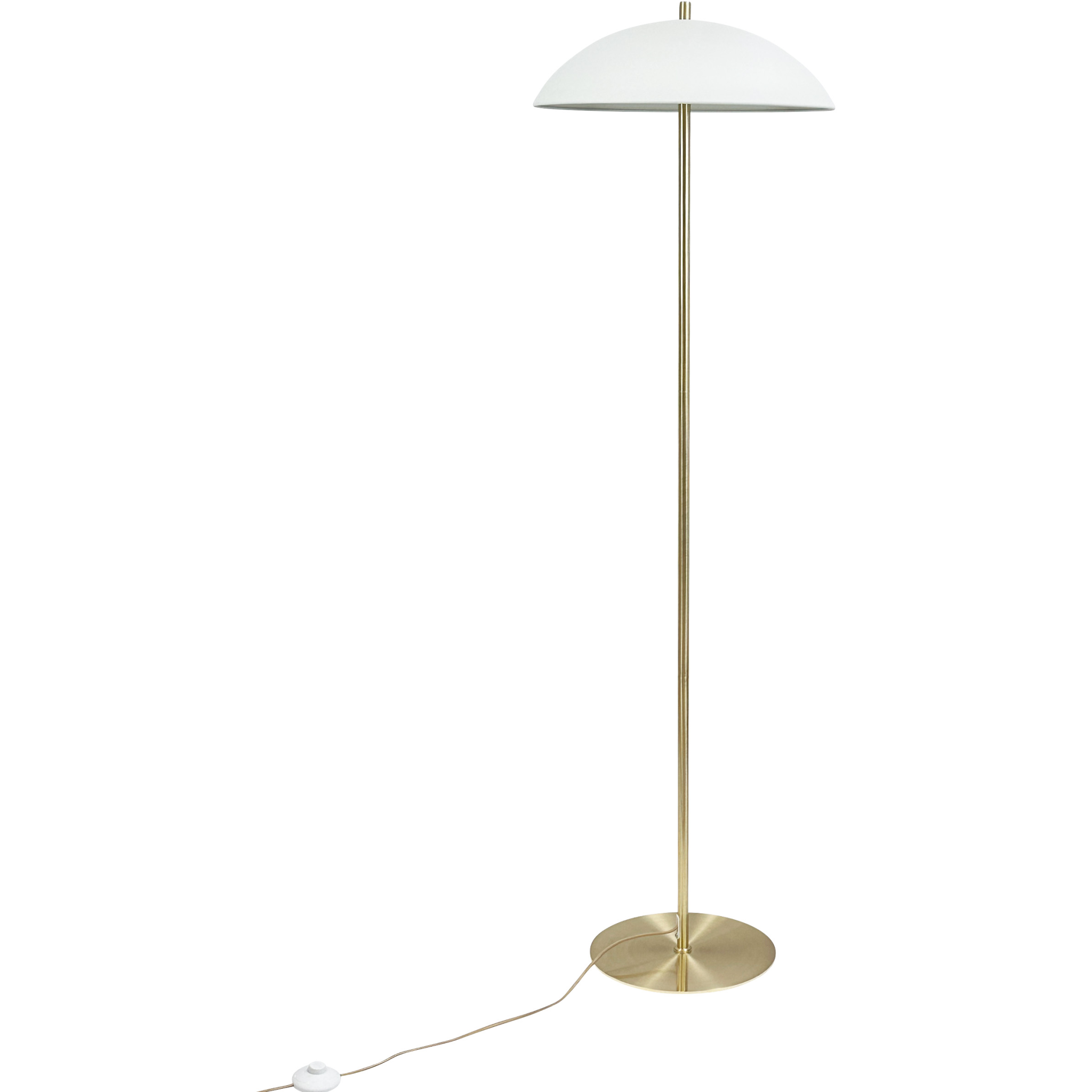 5704709094937 Dyberg Larsen Globus beige/messing gulvlampe Lamper,Gulvlamper,Gulvlamper 89200080610 Globus