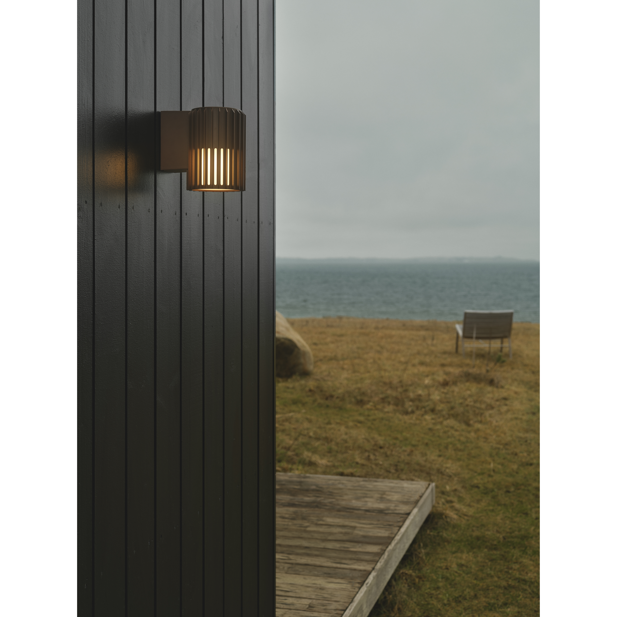5704924022043 Aludra seaside metallic brown - Væglampe Lamper,Udendørs- lamper,Udendørslamper 87100011730 2118011261