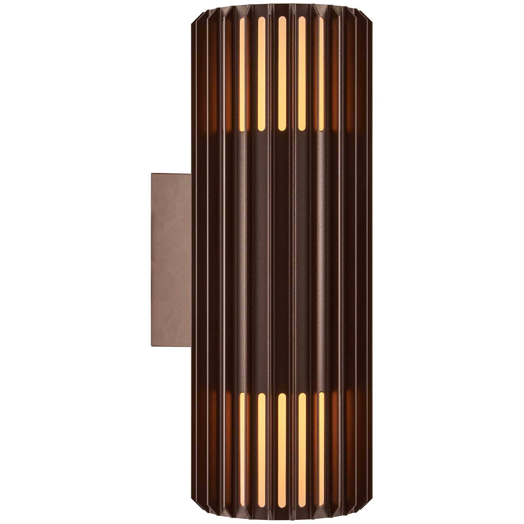 5704924022135 Nordlux Aludra Double Seaside metallisk brun væglampe Lamper,Udendørs- lamper,Udendørslamper 87109000068 2418121261