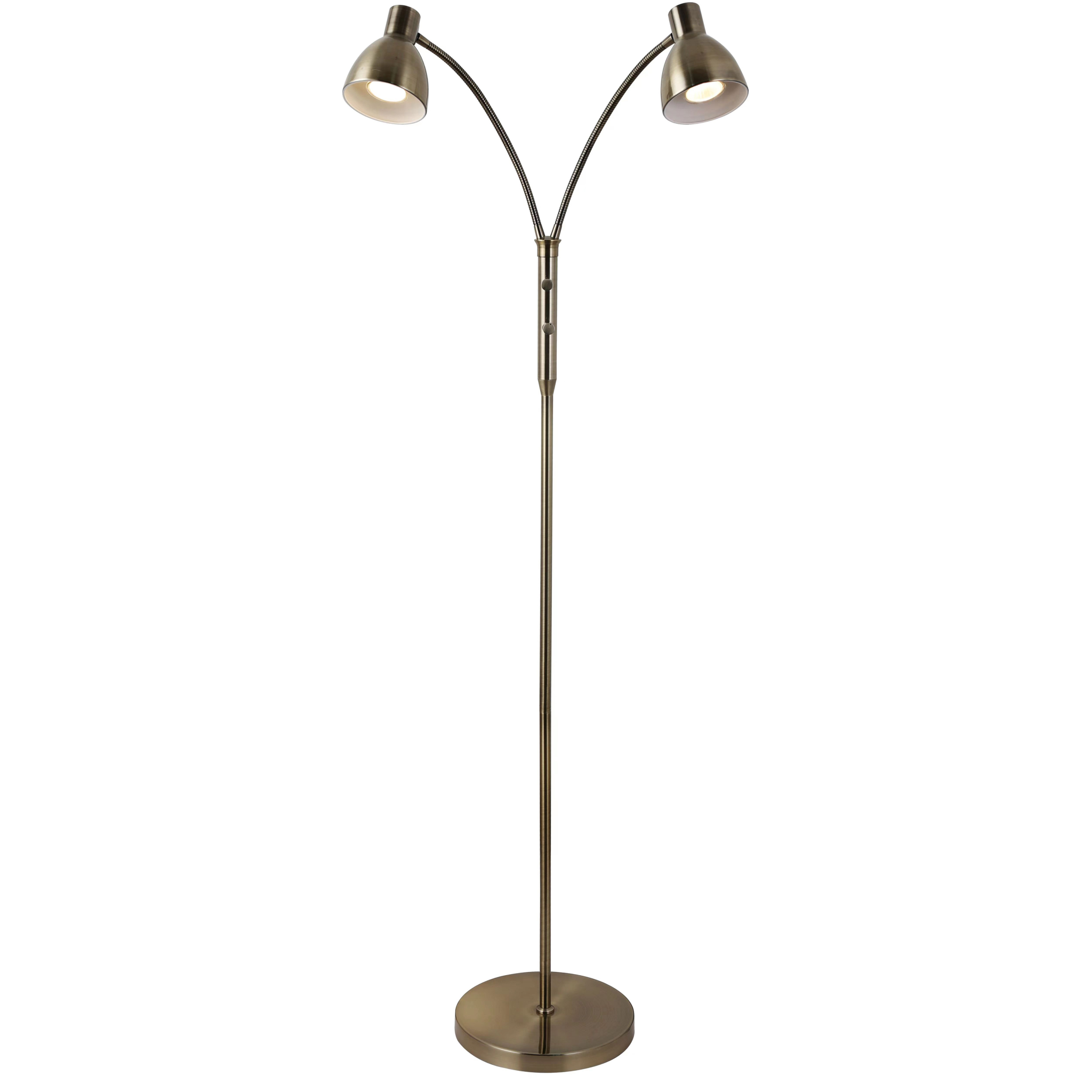 5705639717002 Halo Design Hudson 2 arm antique - Gulvlampe Lamper,Gulvlamper,Gulvlamper 84500018310 717002